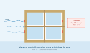 You Feel Drafts Around Closed Windows